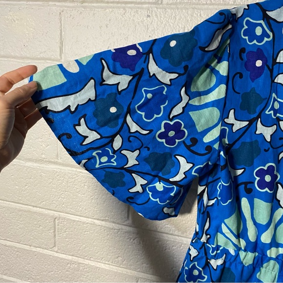 Rhode Linen Jumpsuit Cutout Side Full Length Overalls Bell Sleeve Small x Target - Picture 3 of 16